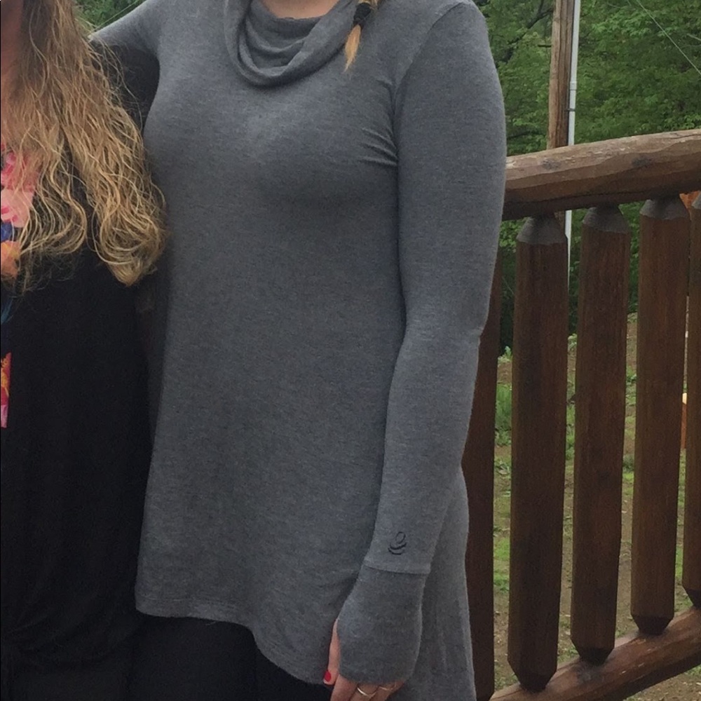 Gray long shirt/dress